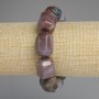Braccialetto in diaspro multifaccettato, diametro 20×15 mm +-, lunghezza 18 cm +