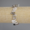Bracciale Quarzo rutile Volosatik sfaccettato a forma di farfalla, diametro 11-14×6-7 mm+-, perline da 3 mm+-, lunghezza 18 cm +