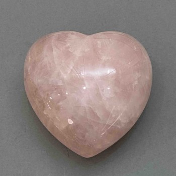 Cuore di Quarzo Rosa, diametro 80x83x46 mm ± peso 403 g