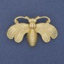 Spilla farfalla, colore oro opaco, metallo dorato, 50x33 mm+