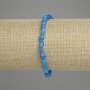 Bracciale in apatite sfaccettata 6×5 mm ±, lunghezza 18 cm