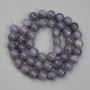 Perline di iolite a sfera, diametro 8,5 mm ±, lunghezza 38 cm ±