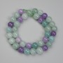 Perle di fluorite a sfera, diametro 10,5 mm ±, lunghezza 38 cm ±