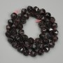 Grani di granato multifaccettati, diametro 8 mm ±, lunghezza 38 cm ±