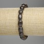 Bracciale in bronzite levigata, diametro 8-12×7-10 mm ±, lunghezza 18 cm ± elastico
