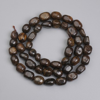 Perle di bronzite levigate 6-11×5,5 mm ±, lunghezza 40 cm ± su filo