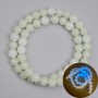 Perline di onice con lucentezza blu, palline lisce da 8 mm, lunghezza circa 37 cm ± su filo