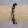 Bracciale in agata a grani, dimensioni 12×8 mm +/-, lunghezza 18 cm +/- elastico