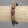 Bracciale Agata barile 15×12 mm +-, lunghezza 18 cm +- elastico