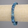 Bracciale in apatite a cubetti 7×7 mm ±, lunghezza 18 cm ±, elastico