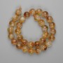 Perline di citrino sferiche lisce 12 mm ±, lunghezza 38 cm+