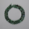 Perline di smeraldo sfera liscia 6 mm+-, lunghezza 39 cm+