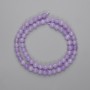 Grani di kunzite, sfere lisce da 6 mm ±, lunghezza 38 cm ±