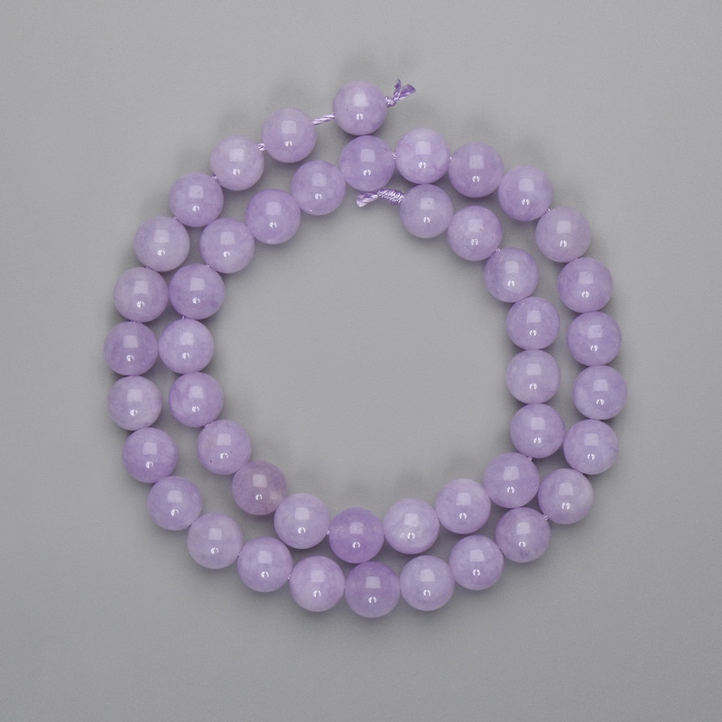 Perline Kunzite lisce da 8 mm, lunghezza 37 cm+