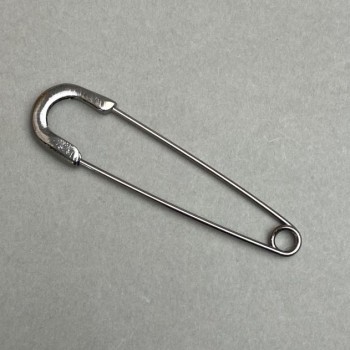 Spilla a spillo 20×77 mm, colore metallo: acciaio scuro