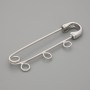 Base per spilla con perno 41×12 mm ± metallo argentato