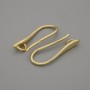 Ganci per orecchini in metallo dorato 19×2,5 mm – coppia