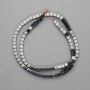 Perline di Ematite cubo 4×4 mm+-, lunghezza 40 cm+-
