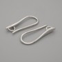 Ganci per orecchini in metallo bianco-argento 20×2 mm+ - paio