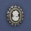 Spilla Cammeo Dama con strass