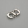 Fornitura chiusura 16×8,5 mm, metallo argentato