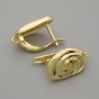 Ganci per orecchini in metallo dorato 16,5×10 mm - paio