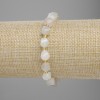 Bracciale Bilomorite tagliato a rombo, diametro 8×7 mm ±, perline 3 mm ±, lunghezza 18 cm ± elastico