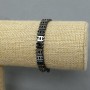 Bracciale di Ematite «Chanel» 8x6 mm+-, lunghezza circa 18 cm, elastico