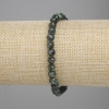 Bracciale serafinite pallina sfaccettata, diametro 6 mm +-, lunghezza 18 cm +-, in elastico
