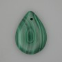 Pendente in malachite a goccia 25×18 mm+