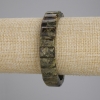 Bracciale in pietra grossularite naturale, maglie da 13×9 mm, lunghezza 18 cm, elastico