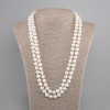 Collana lunga di perle d'acqua dolce ovali, diametro 8-10 mm, 5x8, 5-9, 5 mm±, lunghezza 120 cm±
