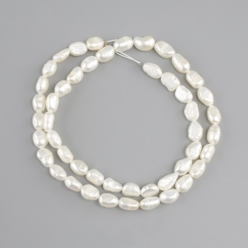 Perline di perle d'acqua dolce, diametro 8–8,5 mm, lunghezza 37 cm ± su filo