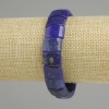 Braccialetto in lapislazzuli a maglie, diametro 14-15×9, 5-10 mm ±, lunghezza 18 cm (stretch)