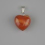 Pendente «Cuore» in corniola 15x15x22 mm+