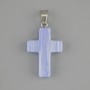 Pendente a croce in agata 25×18 mm+-, lunghezza 36 mm+