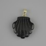 Pendente conchiglia d'agata 22x22xmm+-, lunghezza 30 mm+