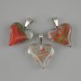 Pendente Cuore in resina trasparente 20x20x28 mm+