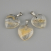 Pendente «Cuore» in resina trasparente 21×21×30 mm+