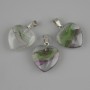 Ciondolo Cuore (resina trasparente) 21×21×30 mm+