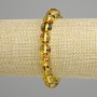 Bracciale Ambra sfera liscia, diametro 9mm+-, lunghezza 18cm stretch