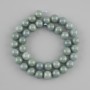 Perline Giadeite sfera liscia, diametro 10mm+-, lunghezza 38cm+