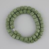 Perline Lava Vulcanica verde cilindro, diametro 8x8mm+- su filo, lunghezza 38cm+