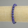 Bracciale Lapislazzuli sfera liscia, diametro 7mm+-, lunghezza 18cm+- stretch