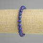 Bracciale Lapislazzuli sfera liscia, diametro 7mm+-, lunghezza 18cm+- stretch