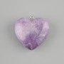 Ciondolo Cuore Lepidolite 30x30mm+