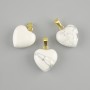 Ciondolo Cuore Cacholong 15x15x23mm+