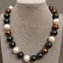 Collana di perle Majorica, lunghezza 43cm+- con chiusura