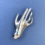 Spilla ciondolo Mano metallo argentato 27x55mm+
