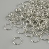 Minuteria Anello di congiunzione a spirale, diametro 8mm metallo argentato confezione 20grammi